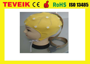 Cena fabryczna medycznego 20 odprowadzeń medycznego czepka EEG z cynową elektrodą, czapka EEG z neurofeedbackiem