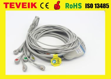 Fabryka medyczna Cena 10 przewodów EKG Leadwire Schiller DB 15-pinowy do maszyny EKG, Snap AHA bez rezystora