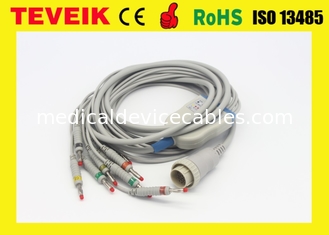 Teveik Cena fabryczna 10 odprowadzeń Kenz 103 106 Kabel EKG EKG, Rezystor bananowy 4.0 IEC 4.7K