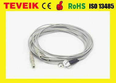 Wysokiej jakości czysto srebrne elektrody kablowe EEG do maszyny EEG, kabel eeg DIN1.5