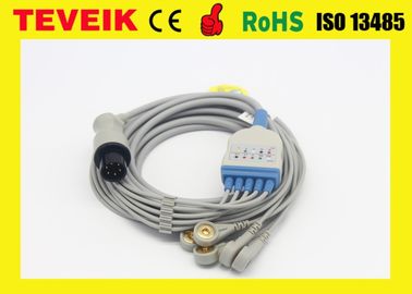 Wielokrotnego użytku Mindray 5 Leadwire Okrągły 6-pinowy kabel EKG TPU do monitora pacjenta