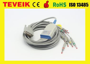Kabel Nihon Kohden EKG do monitora pacjenta ECG-9320 ECG-9522P BR-911D Banana AHA 40 Leadwire