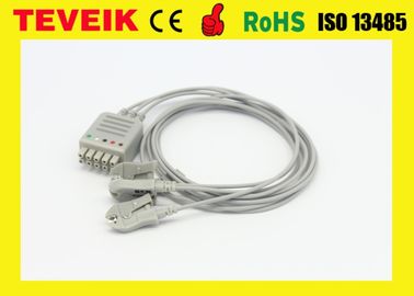 Kompatybilny z 3 odprowadzeniami EKG Siemens Klips kablowy, IEC