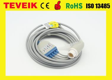 Producent Teveik Wielokrotnego użytku Medical Mindray 5 odprowadzeń Okrągły 12-pinowy kabel EKG do monitora pacjenta