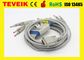 Cena fabryczna Teveik Medical Schiller AT3/AT6 10 odprowadzeń kabla DB15pin EKG z bananem 4,0