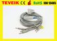 Medyczna cena fabryczna Teveik Nihon Kohden BJ-901D 10 odprowadzeń DB 15-pinowy kabel EKG / EKG, banan 4.0