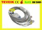 Kompatybilny kabel HP TPU One Piece 5 odprowadzeń EKG Z Snap IEC Dla M1722A / B