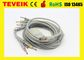Kompatybilny kabel odprowadzeń EKG / EKG HP M1770A z przewodami ołowianymi o standardzie Banana4.0 IEC