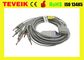 MS1-106902 EDAN jednoczęściowy 10-żyłowy kabel EKG / EKG z rezystorem IEC 10K firmy Banana 4.0