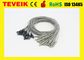 Medyczne elektrody do mocowania na przewodzie elektrycznym, kabel DIN1.5 eeg ze srebrem chlorku srebra