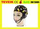 Czarna elektroda z elektrodą EEG, 20 odprowadzeń oddzielających kapelusz EEG