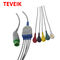 Medyczny IEC Okrągły 12-stykowy Schiller 5-odprowadzeniowy kabel pacjenta EKG kompatybilny TM910
