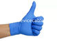 Teksturowane jednorazowe rękawiczki chirurgiczne, niebieskie, nitrylowe, bezpudrowe
