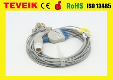 Medyczny wielokrotnego użytku Mindray Jednoczęściowy okrągły 12-pinowy kabel EKG do monitora pacjenta BeneView T5