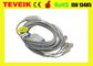 Kabel medyczny EKG HP Jednoelementowy 5-odprowadzeniowy kabel EKG z przystawką, AHA, 1 kΩ, okrągły 12-stykowy