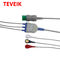 Złącze zatrzaskowe IEC Jednoczęściowy kabel DB 9-pinowy monitor EKG